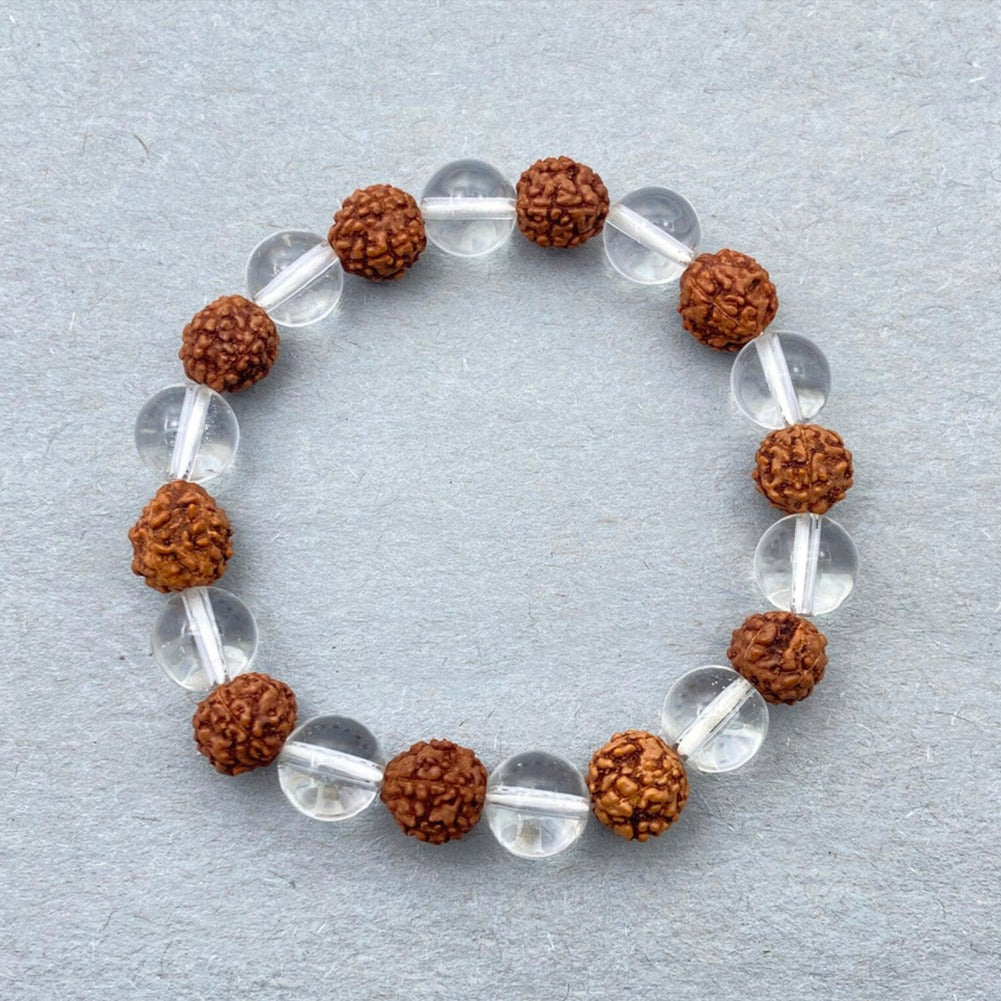 Rudraksha sale crystal bracelet