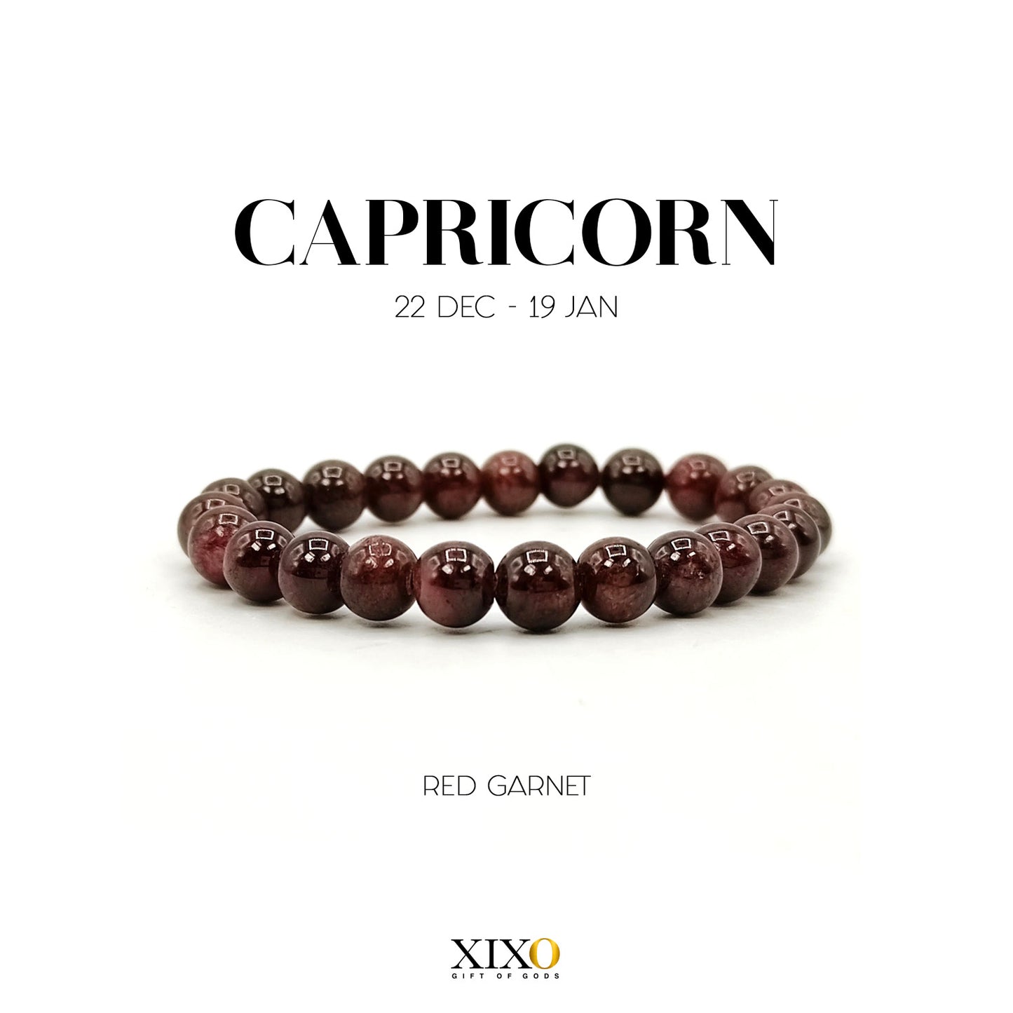 RED GARNET BRACELET (मकर राशि)