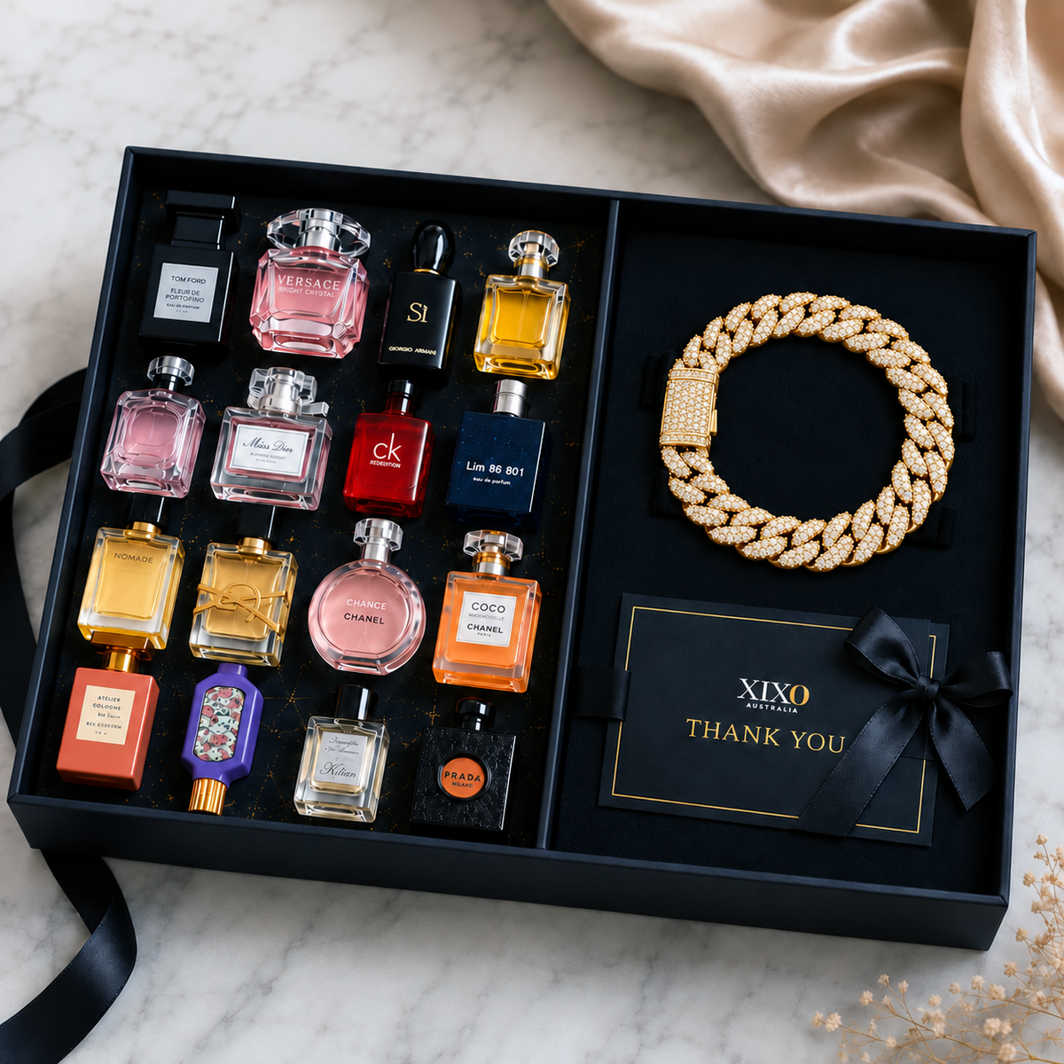 CUBAN BRACELET & OG PERFUME MINIATURE GIFT SET