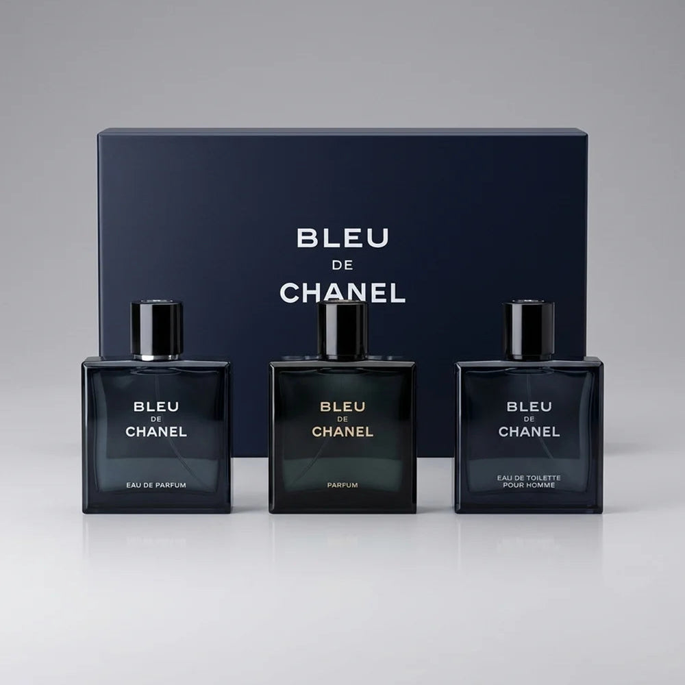 LUXURY PERFUME SET - ORIGINAL BOX (BLUE DE CHANEL)
