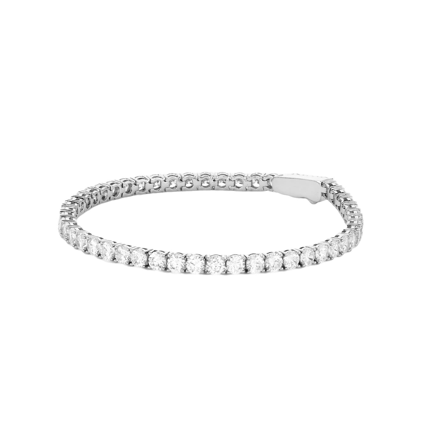 TENNIS CHAIN BRACELET - WHITE GOLD