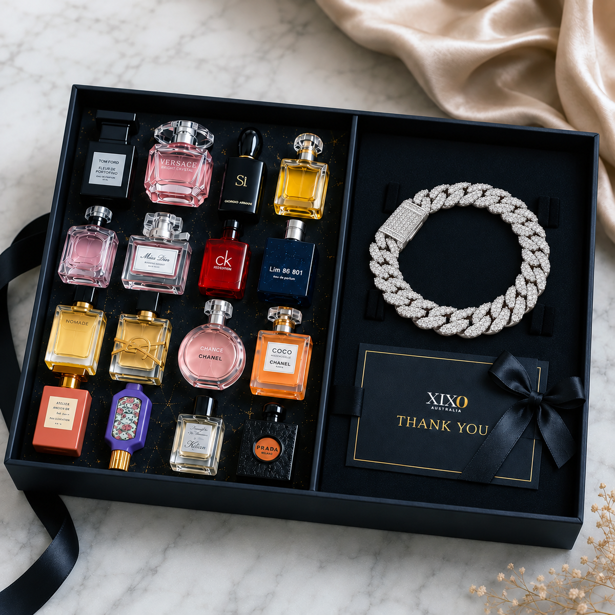 CUBAN BRACELET & OG PERFUME MINIATURE GIFT SET