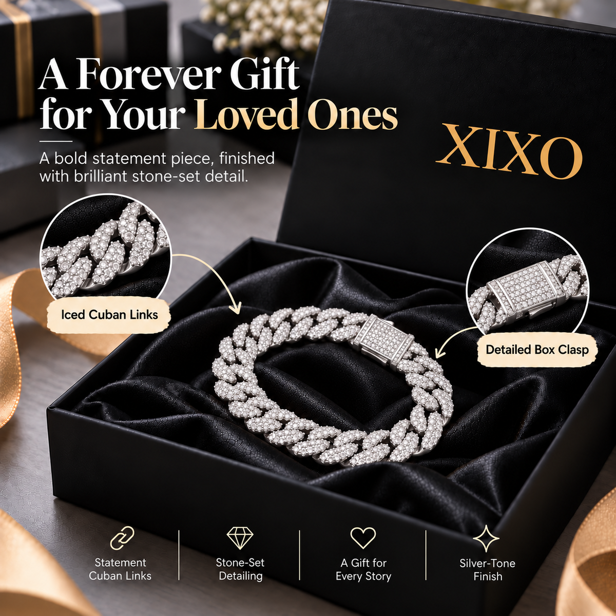 CUBAN BRACELET & OG PERFUME MINIATURE GIFT SET