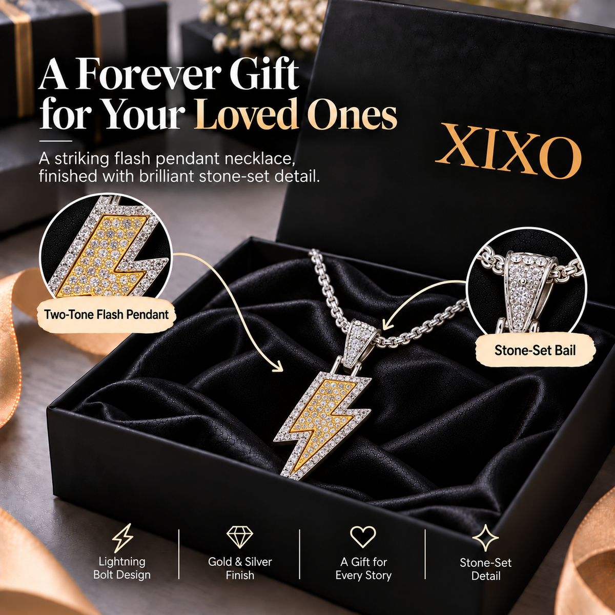 FLASH PENDANT CHAIN & OG PERFUME MINIATURE GIFT SET