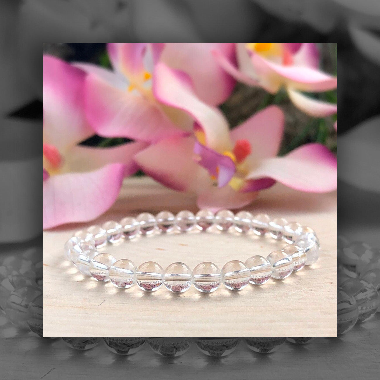 Buy Pure Crystal Bracelet For Men & Women 10 Mm Best Price