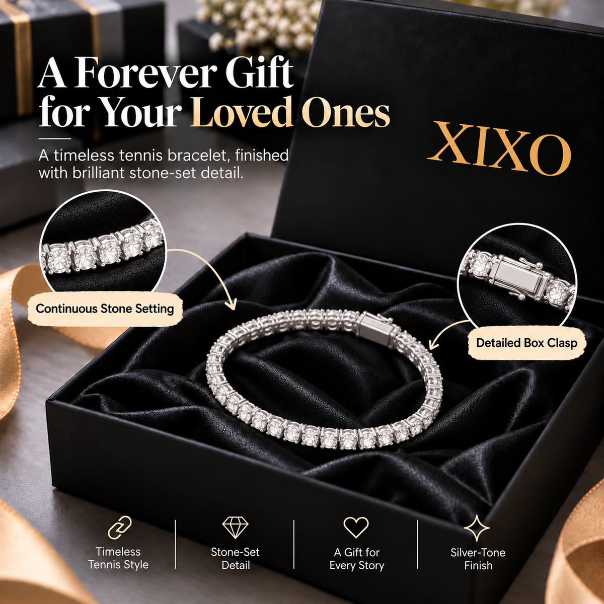 TENNIS BRACELET & OG PERFUME MINIATURE GIFT SET