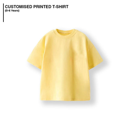 CUSTOMISED KIDS T-SHIRT (0-6 Years) - YELLOW