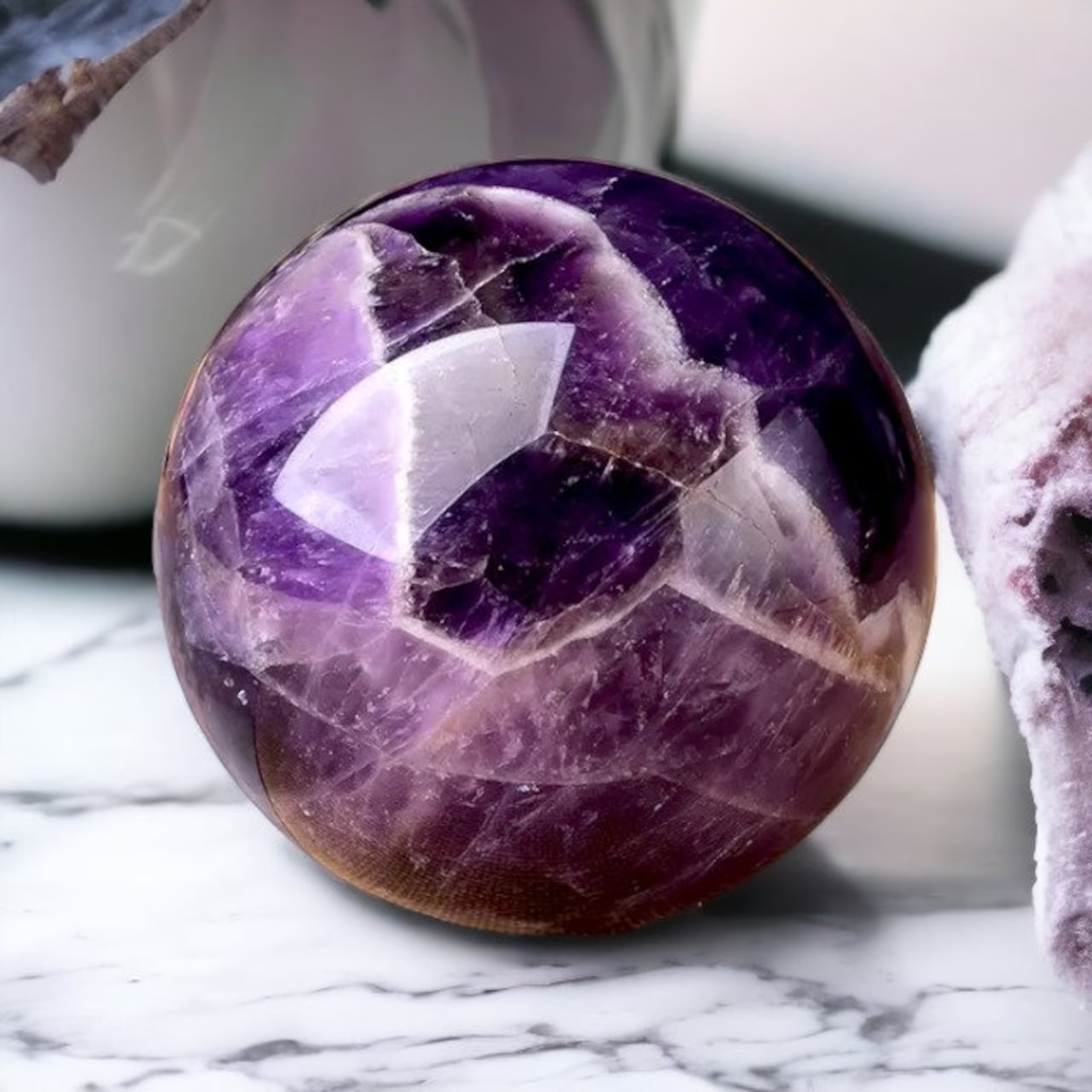 AMETHYST CRYSTAL BALL