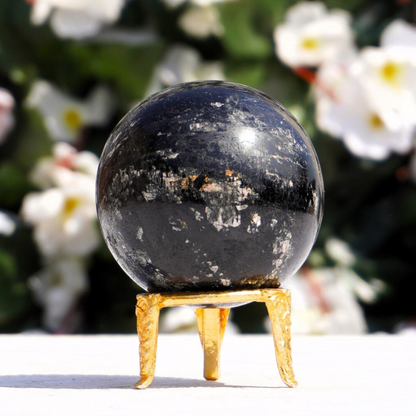 BLACK TOURMALINE CRYSTAL BALL