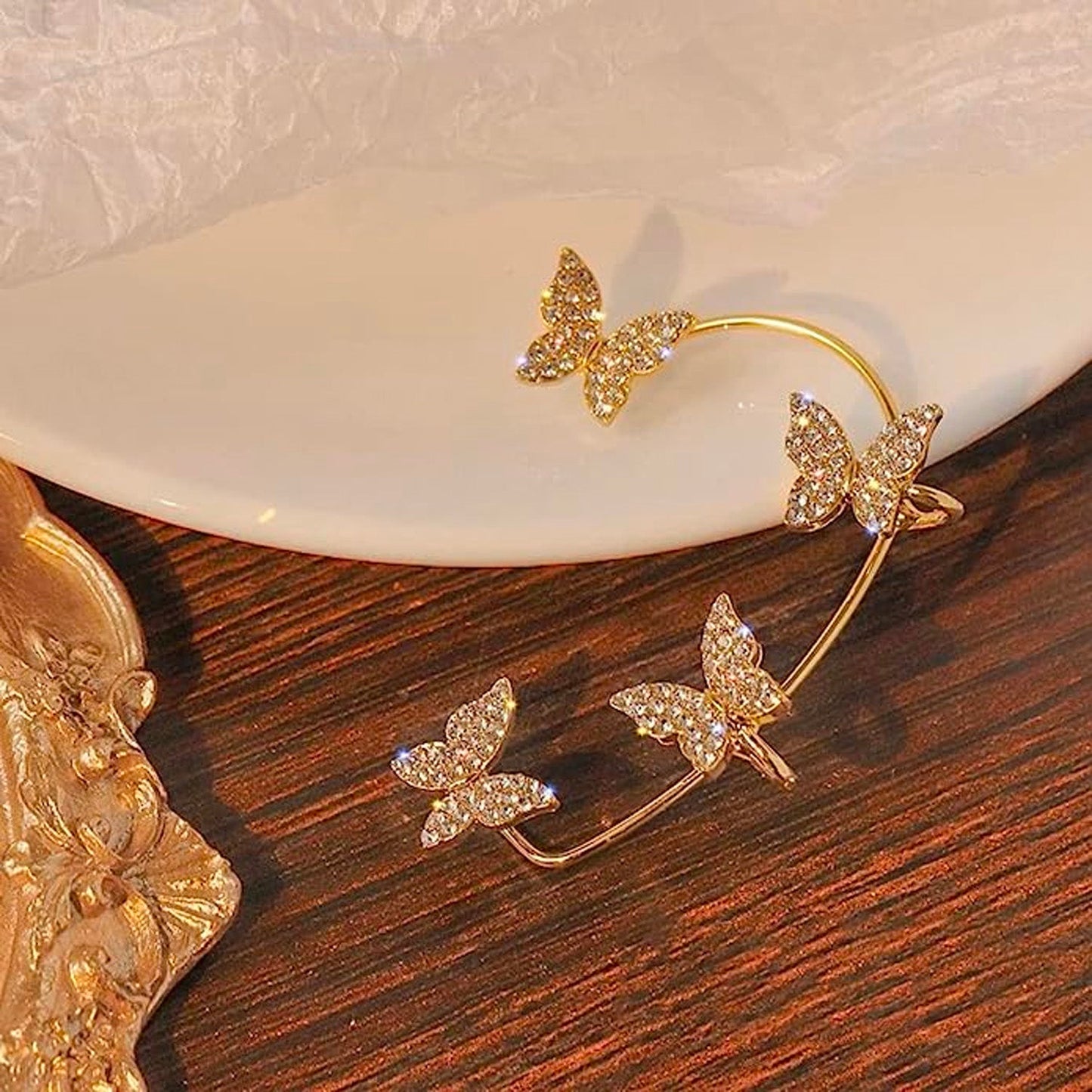 BUTTERFLY EAR CUFF EARRING