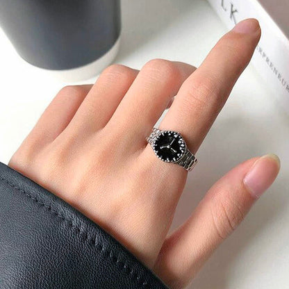 ELEGANT RETRO WATCH SHAPE FINGER RING