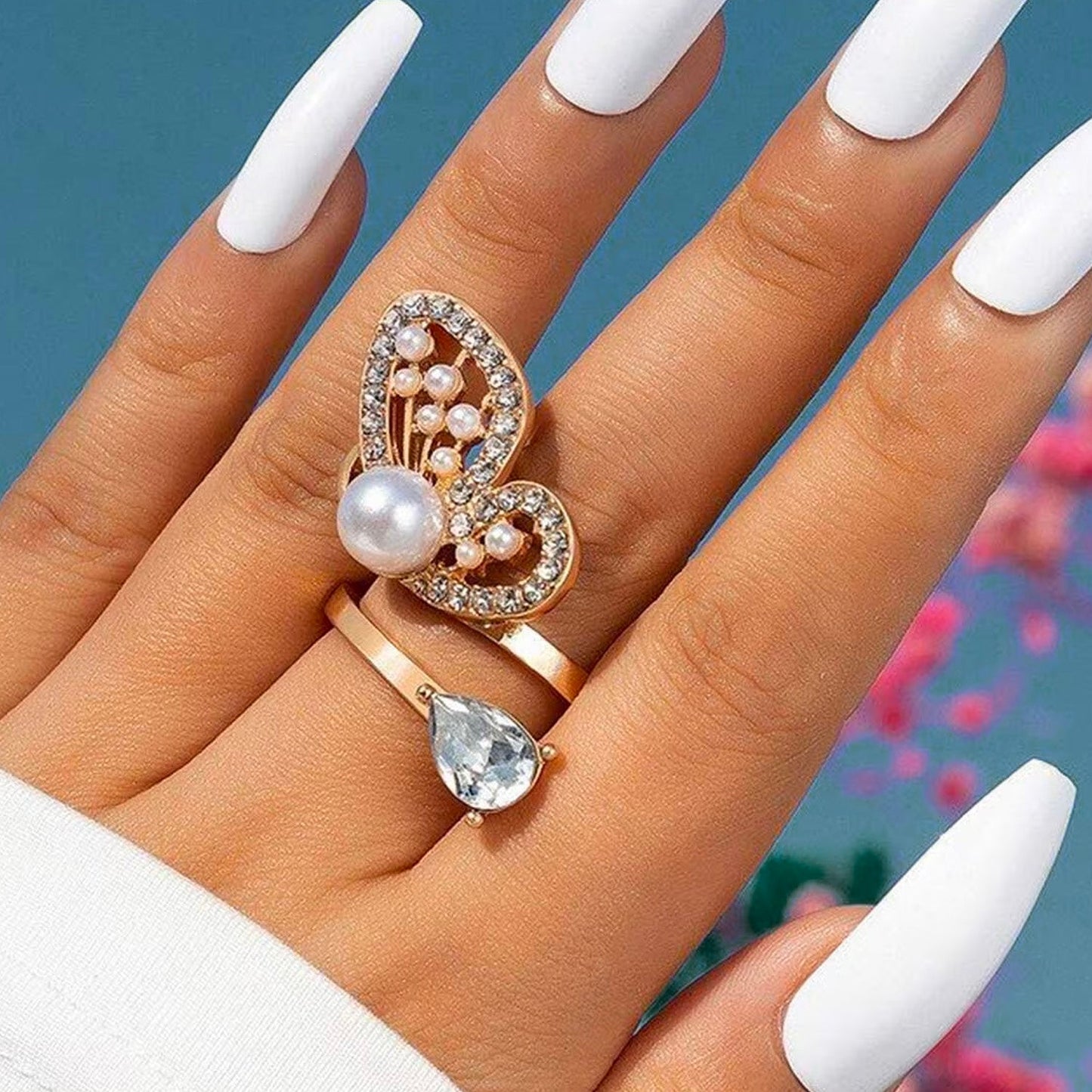 HALF WING COCKTAIL RING