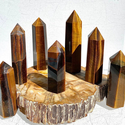 TIGER EYE CRYSTAL TOWER