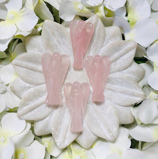 ROSE QUARTZ CRYSTAL ANGEL