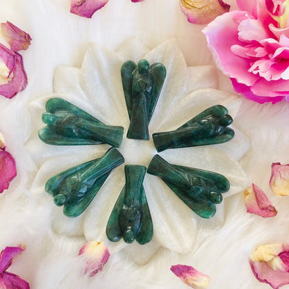 GREEN JADE CRYSTAL ANGEL