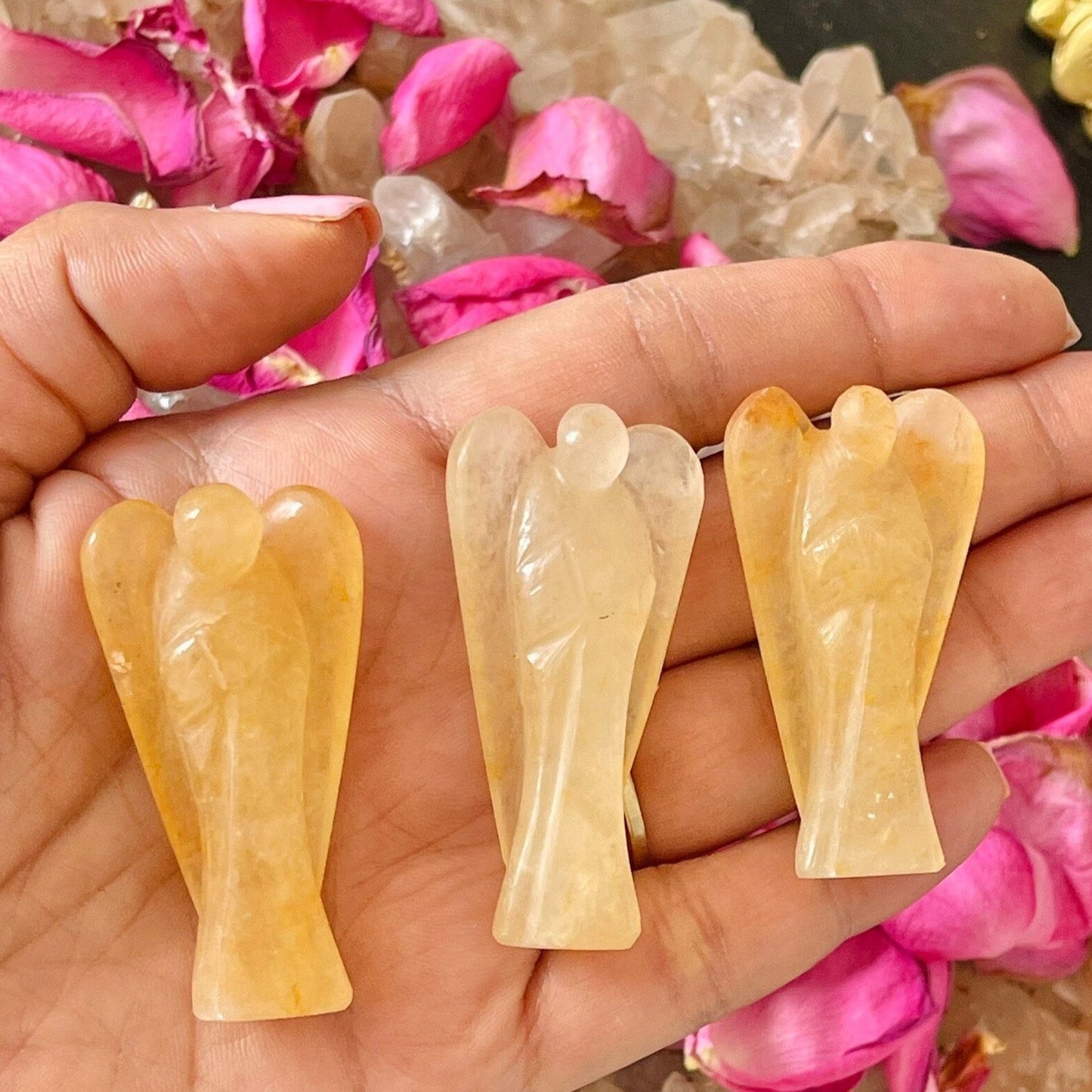 YELLOW CITRINE CRYSTAL ANGEL