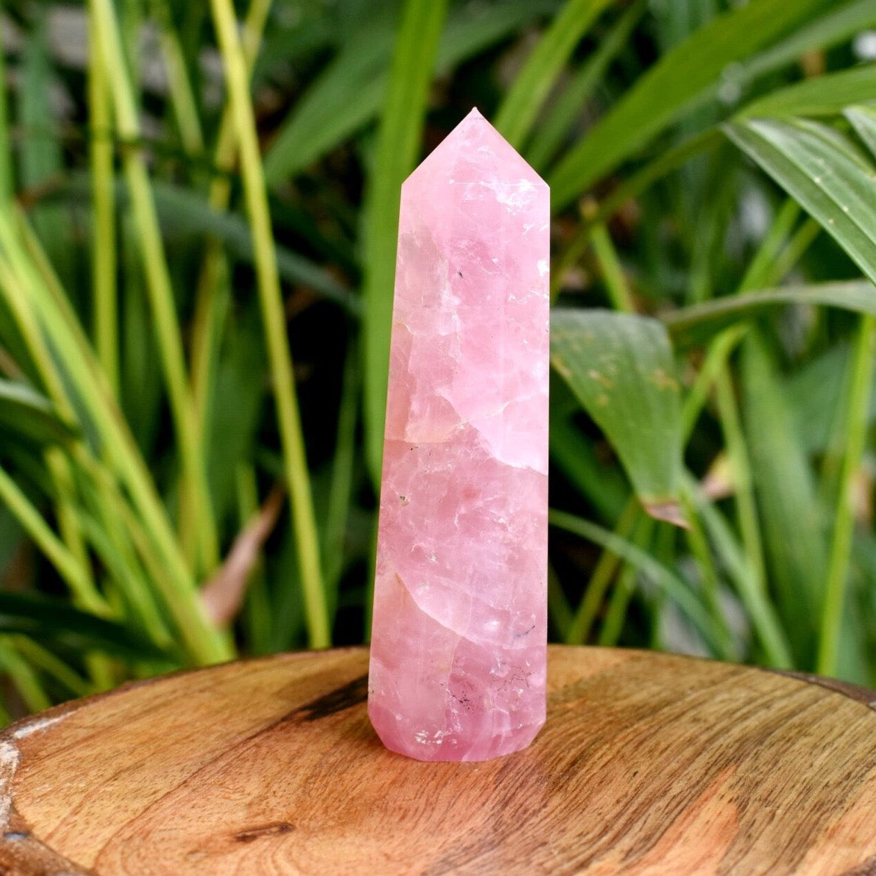 ROSE QUARTZ CRYSTAL TOWER