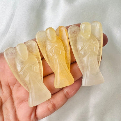 YELLOW CITRINE CRYSTAL ANGEL