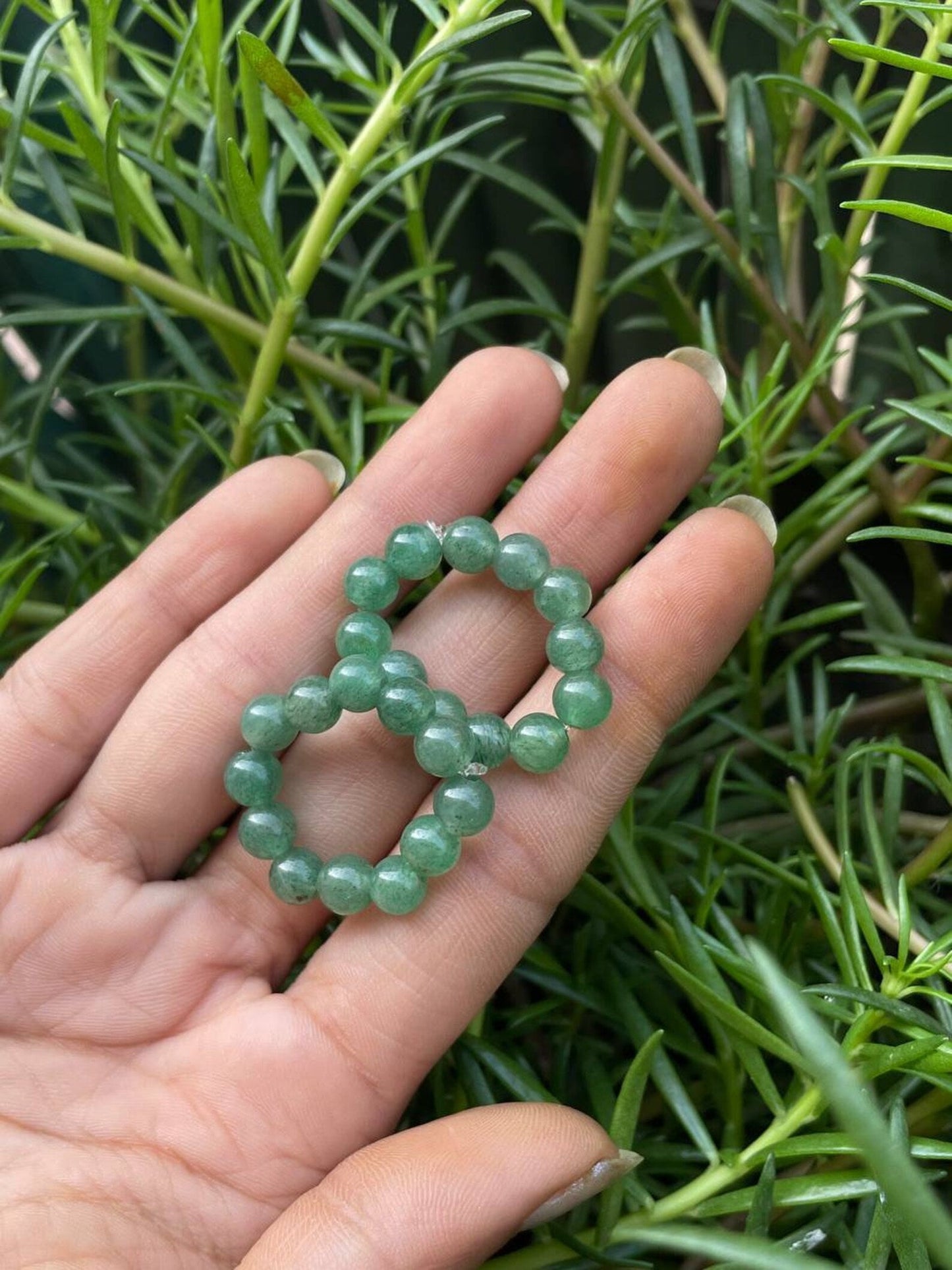 GREEN AVENTURINE RING