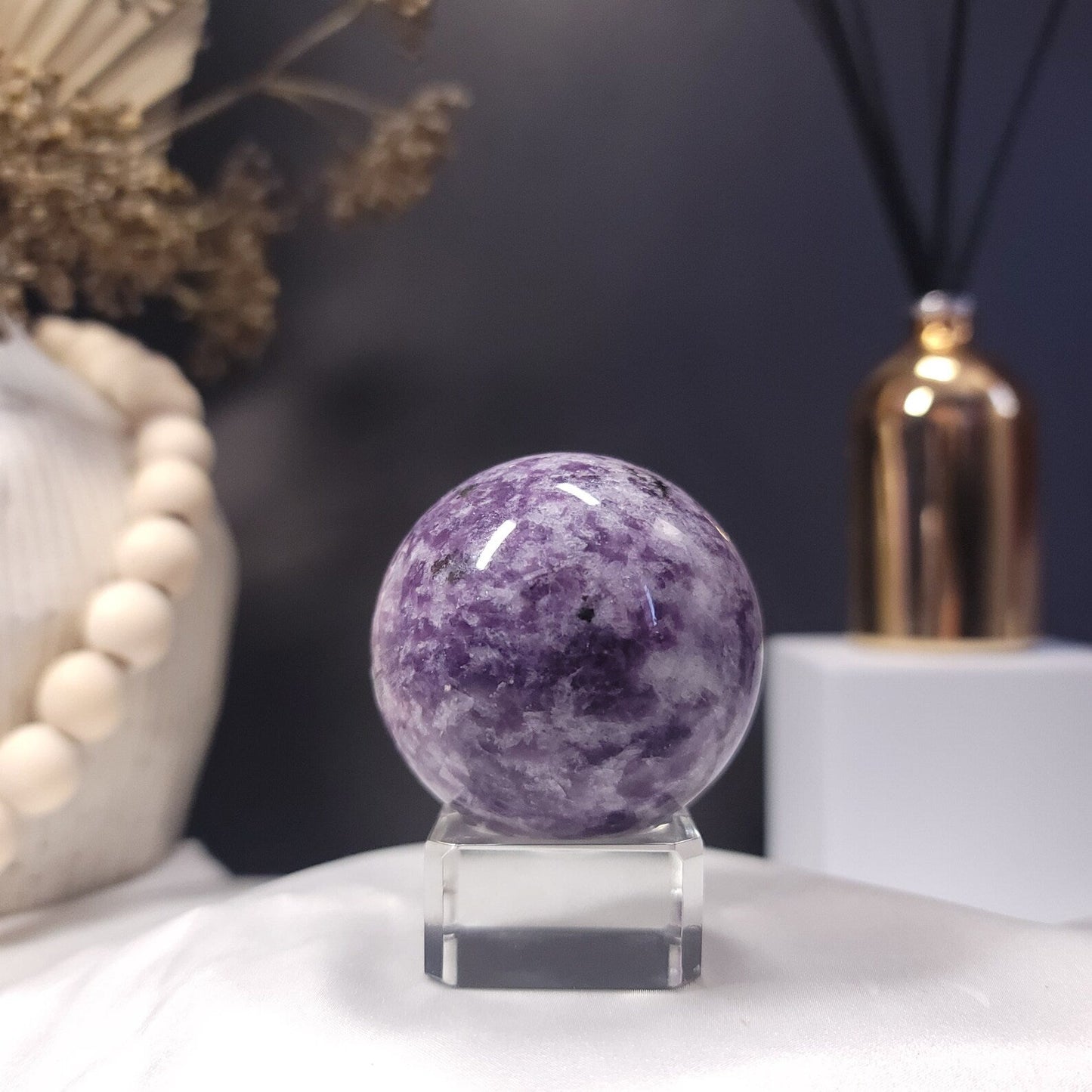 LEPIDOLITE CRYSTAL BALL