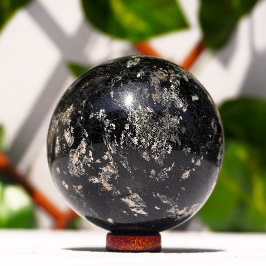 BLACK TOURMALINE CRYSTAL BALL